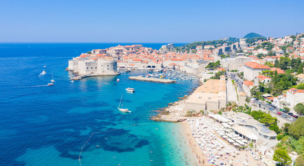 plage-dubrovnik Croatie - plage de dubrovnik