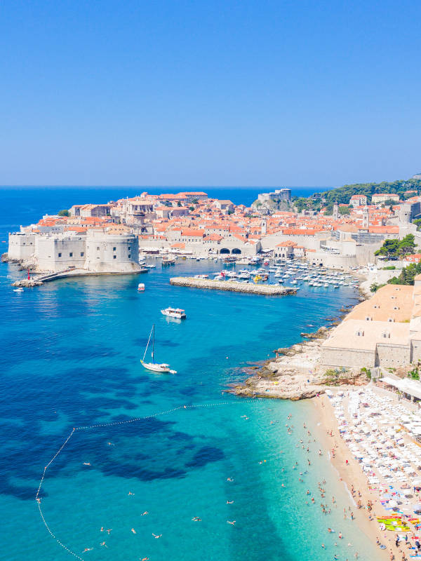 Villes touristiques de Croatie 2 Croatie - plage de dubrovnik