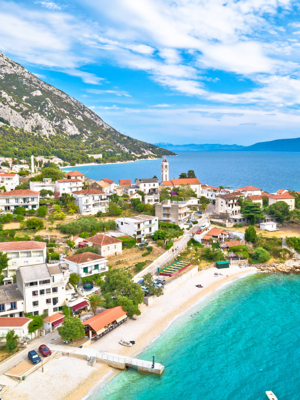 Régions touristiques de Croatie 1 Vue aérienne de Gradac